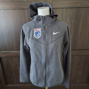 Nike Windrunner Tech Fleece Hoodie Jacket Women’s M Dark Gray Full Zip OL Reign